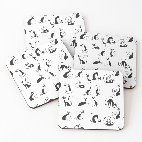Item preview, naughty black  cat patterns design mask designed and sold by mbensdesign.