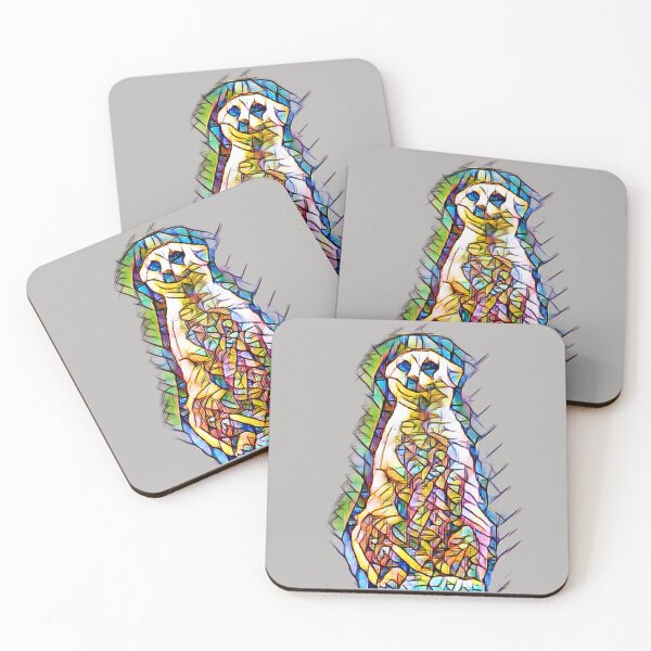 Item preview, Mosaic style African Meerkat designed and sold by Bright76.