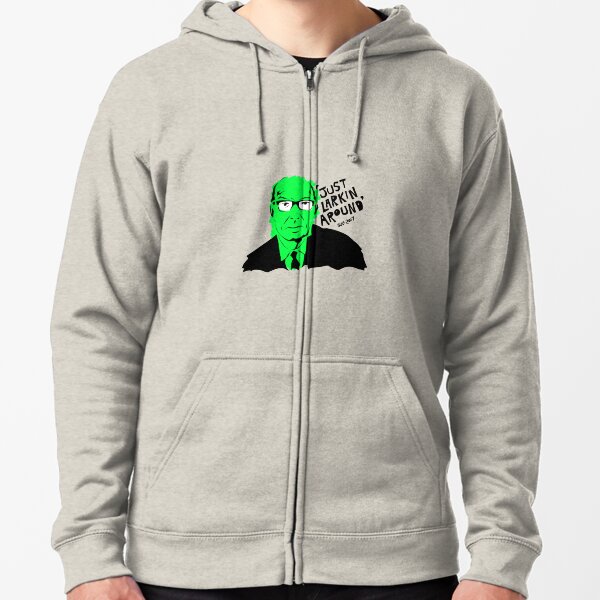 Just Larkin Around - Green Zipped Hoodie