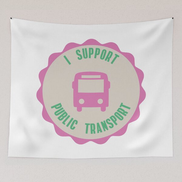Item preview, I Support Public Transport designed and sold by Picket Club.