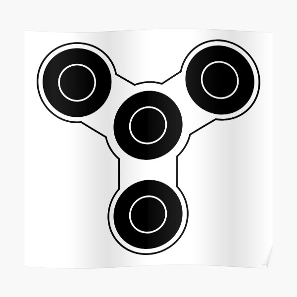 Fidget Spinner Poster For Sale By Medulla9324 Redbubble