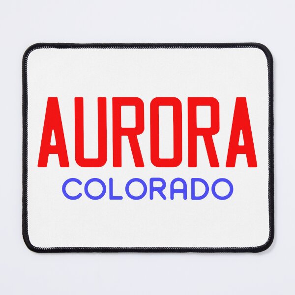 Item preview, Colorado License Plate Style Tee Aurora - Red and Blue designed and sold by RonTo.
