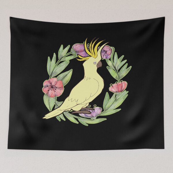 Item preview, Cockatoo Color Floral Pattern designed and sold by UnknownArtistt.