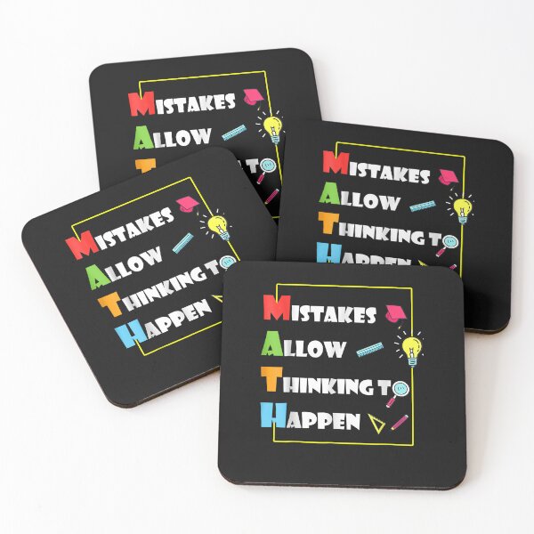 Item preview, Mistakes Allow Thinking To Happen Math Day Back to school designed and sold by Mitzi12312.