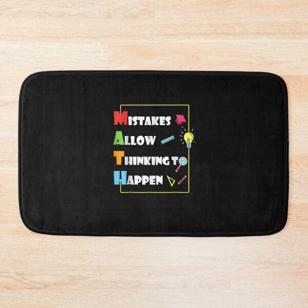 Item preview, Mistakes Allow Thinking To Happen Math Day Back to school designed and sold by Mitzi12312.