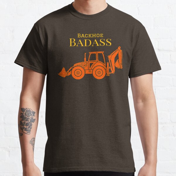 Backhoe Badass Camiseta clásica