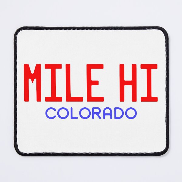 Item preview, Colorado License Plate Style Tee Mile Hi - Red and Blue designed and sold by RonTo.