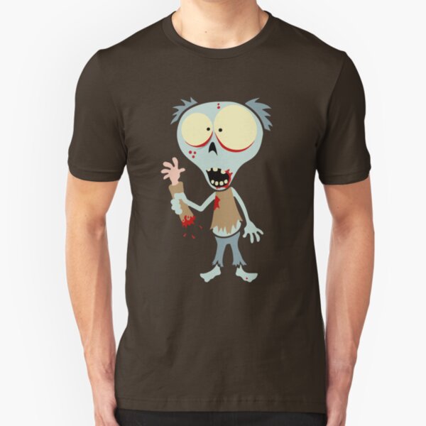 Fred The Zombie - Say Hello To My Little Friend! Slim Fit T-Shirt