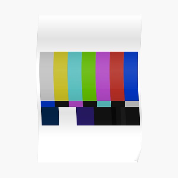 tv-test-card-poster-for-sale-by-jazyy-redbubble