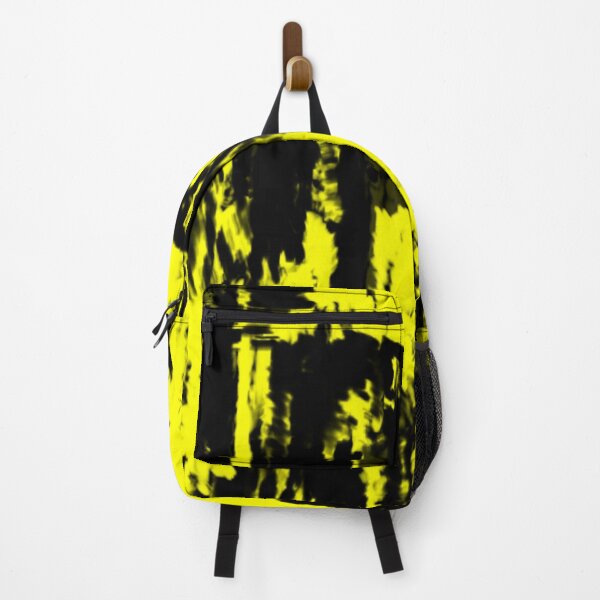 Item preview, abstract background, yellow paint smears on a black background designed and sold by vilma3000.
