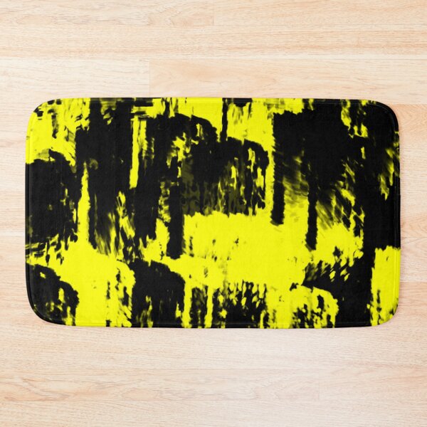 Item preview, abstract background, yellow paint smears on a black background designed and sold by vilma3000.