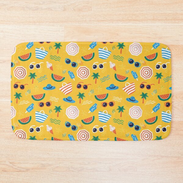 Item preview, Myrtle Beach, Summer Pattern, Colorful seamless summer pattern with hand drawn beach elements designed and sold by graphic-genie.