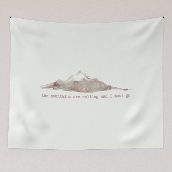 Item preview, The Mountains Are Calling and I Must Go designed and sold by GracefulThreads.