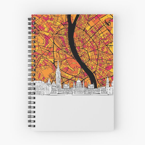 Item preview, Budapest Colorful Artmap designed and sold by hebstreit.