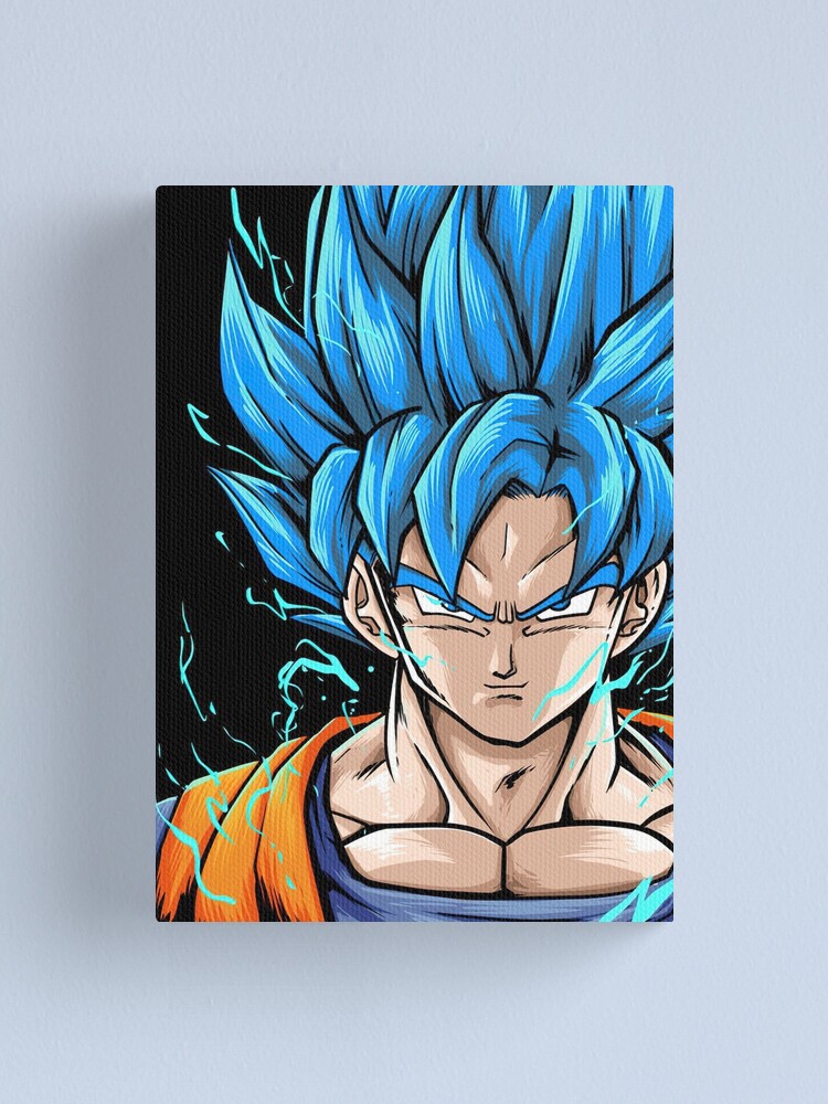  Goku SSJ Blue Anime Manga Canvas Art Poster and Wall