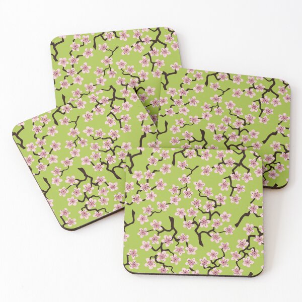 Item preview, Sakura pattern Japanese Blossom Yellow Pink  designed and sold by gani-75.