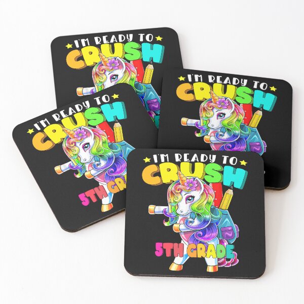 Item preview, I'm Ready To Crush 5th Grade Funny Rainbow Unicorn Kindergaren designed and sold by UnknownArtistt.