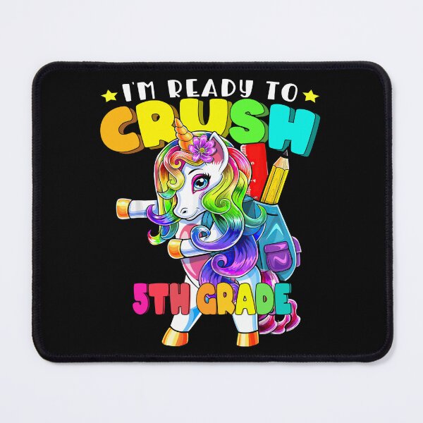 Item preview, I'm Ready To Crush 5th Grade Funny Rainbow Unicorn Kindergaren designed and sold by UnknownArtistt.