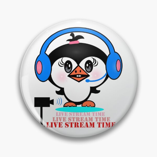 Item preview, Livestream time - Cute penguin  designed and sold by Shirley cute art .