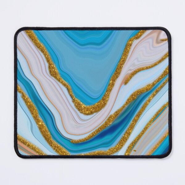 Item preview, Blue Marble Texture With Golden Veins 36...High quality designed and sold by aprajoos.