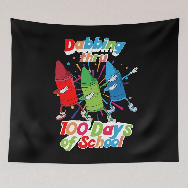 Item preview, Dabbing 100 Days Of School Funny Kindergarten designed and sold by UnknownArtistt.