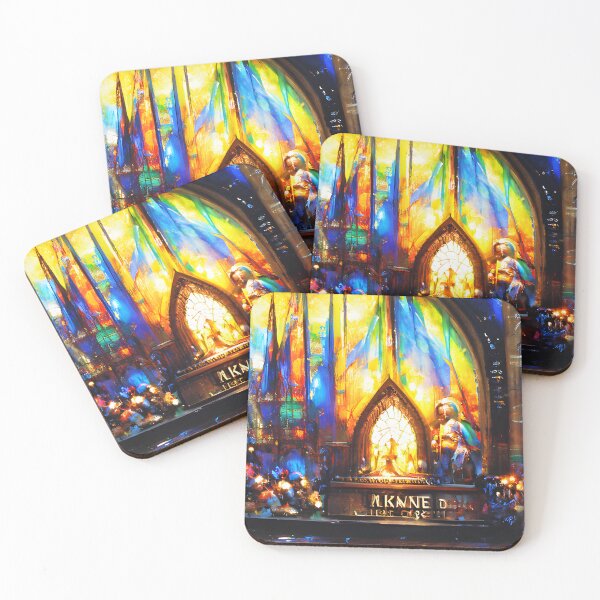 Item preview, Stained Glass Church designed and sold by fizzribbit.