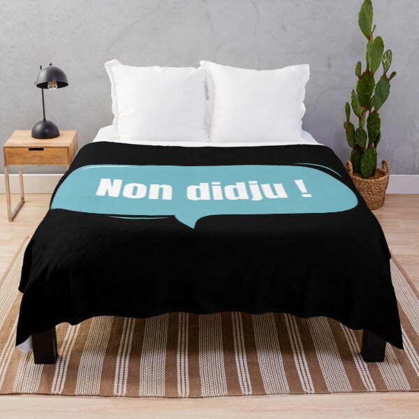 Item preview, No didju! Belgian expression which means Et zut! in a turquoise bubble designed and sold by PausePapote.