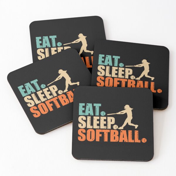 Item preview, Eat Sleep Softball Repeat Fastpitch Softball designed and sold by 99Fastpitch.