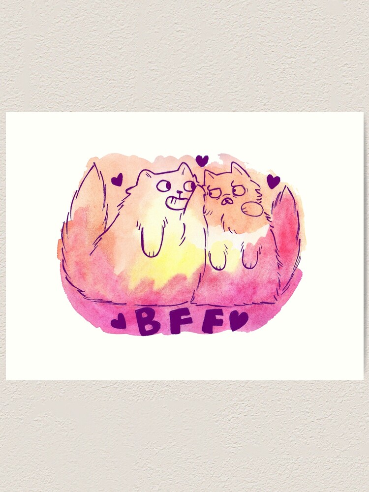 Whimsical watercolor online bff