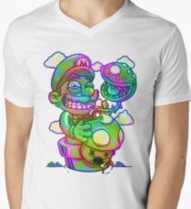 Trippy Mario Men's V-Neck T-Shirt