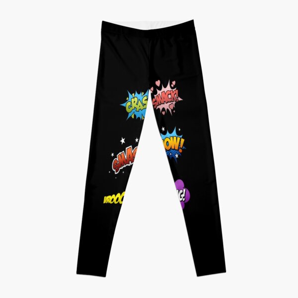 CONSTANTLY VARIED GEAR Capri Leggings Comic Pop Art Onomatopoeia