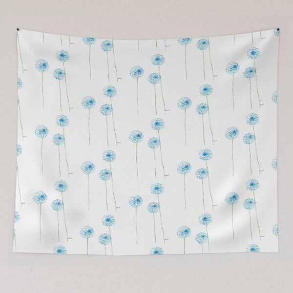 Item preview, Acuarela de flores azules designed and sold by Monika Howarth.