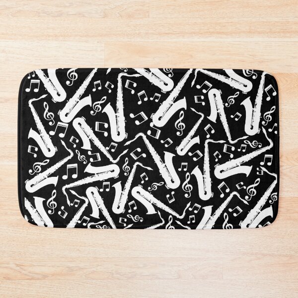 Item preview, Saxophones And Music Notes Pattern designed and sold by Primroaddesigns.