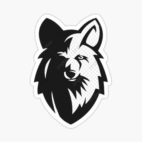 "Wolf" Sticker for Sale by StipeJ Redbubble