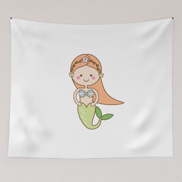 Item preview, Cute kawaii Mermaid character designed and sold by GennyBunny.
