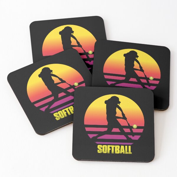 Item preview, Sunset Silhouette Batter Fastpitch Softball designed and sold by 99Fastpitch.