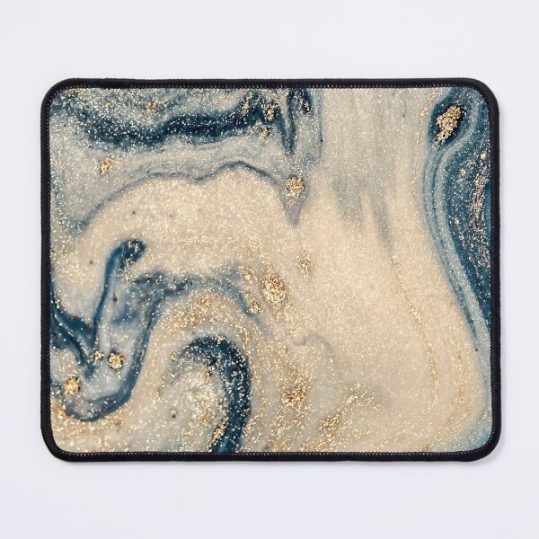 Item preview, Blue Marble Texture with golden granules 40...High quality designed and sold by aprajoos.