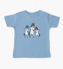 Einhorn-Familie tupfen Baby T-Shirt