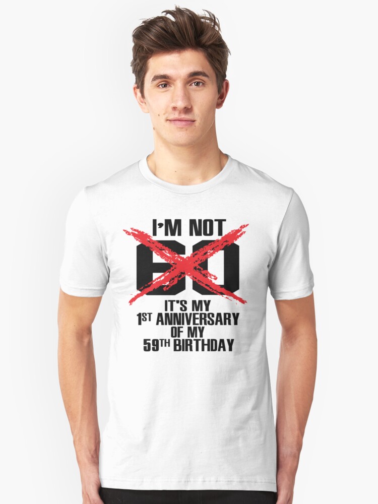 I/'m Not 60 I/'m 18 With 42 Years Experience Birthday Sixty Men/'s V-Neck T-Shirt