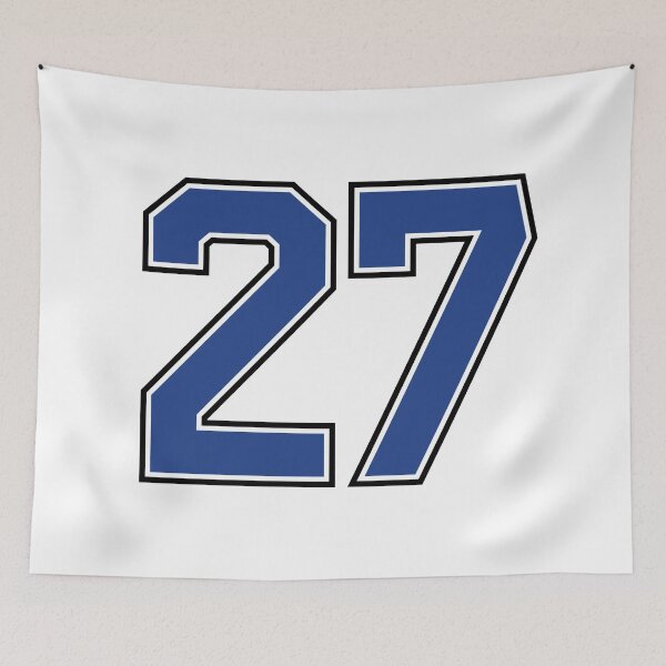 Item preview, Number 27 lucky sports jersey twenty seven designed and sold by HeavyStyle.