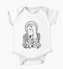 Virgin Mary Short Sleeve Baby One-Piece