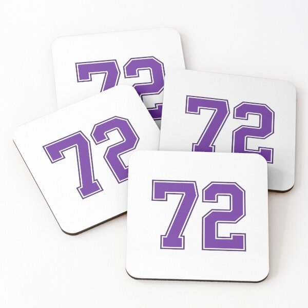Item preview, Purple Number 72 lucky sports jersey seventy two designed and sold by HeavyStyle.