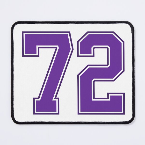 Item preview, Purple Number 72 lucky sports jersey seventy two designed and sold by HeavyStyle.