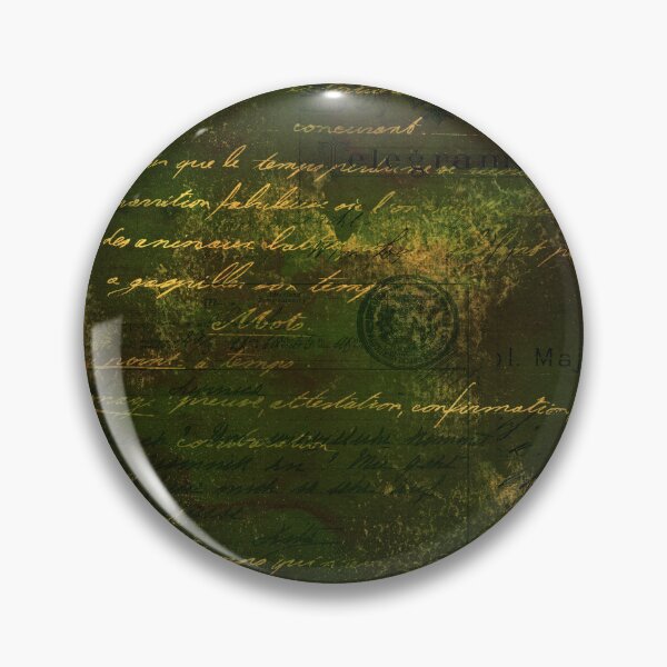 Item preview, Vintage Moss Green Gold Damask Grunge Script Texture Pattern designed and sold by AppareIIndustry.
