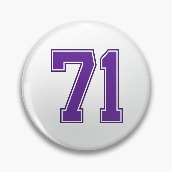 Item preview, Purple Number 71 lucky sports jersey seventy one designed and sold by HeavyStyle.
