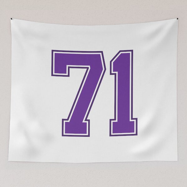 Item preview, Purple Number 71 lucky sports jersey seventy one designed and sold by HeavyStyle.