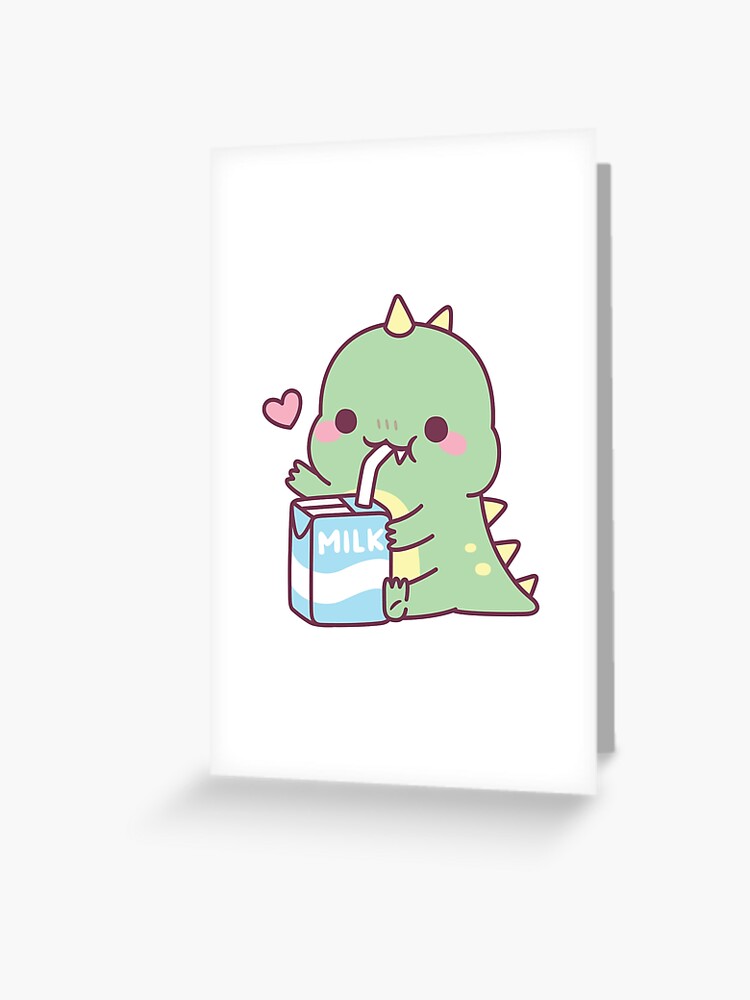 Cute Dino Loves Instant Noodles - Cute Dinosaur - Posters and Art Prints