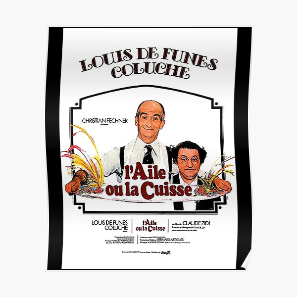 Posters Sur Le Theme Louis De Funes Redbubble