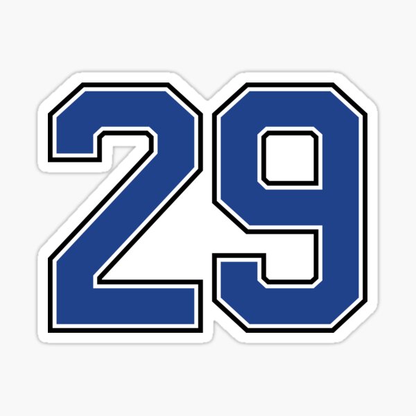 number-29-lucky-sports-jersey-twenty-nine-sticker-for-sale-by