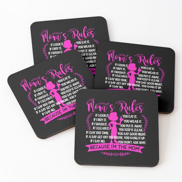 Item preview, Mom's Rules Because I'm The Mom designed and sold by ktmaem.